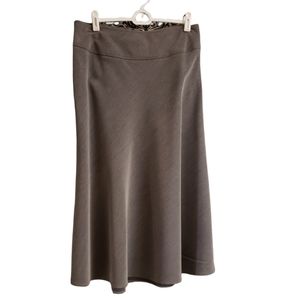 East 5th Gray A-Line Linen Blend Skirt